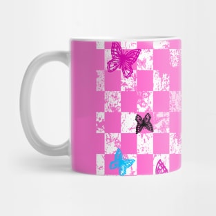 Butterfly Checkerboard (Light Version) Mug